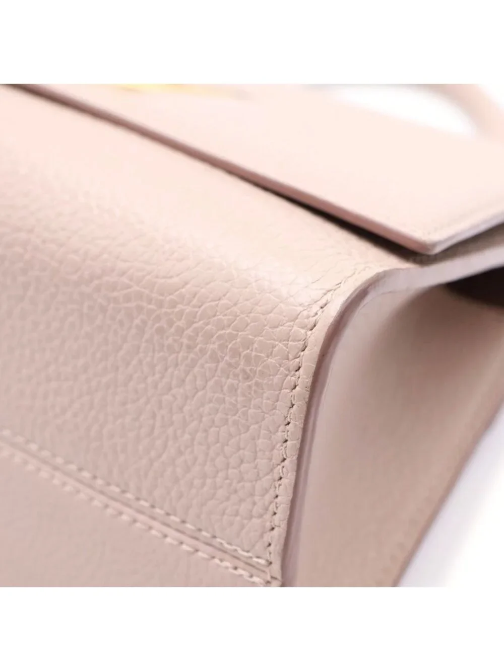 Louis Vuitton Twist One Handle PM Taurillon Leather 2-Way Shoulder Bag Beige